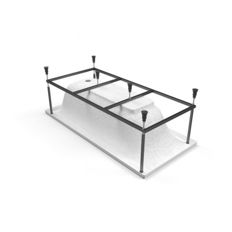 Акриловая ванна Cersanit Smart 170x80 Левая в комплекте с каркасом