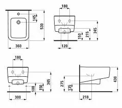 Биде подвесное Laufen Pro S 8309610003021
