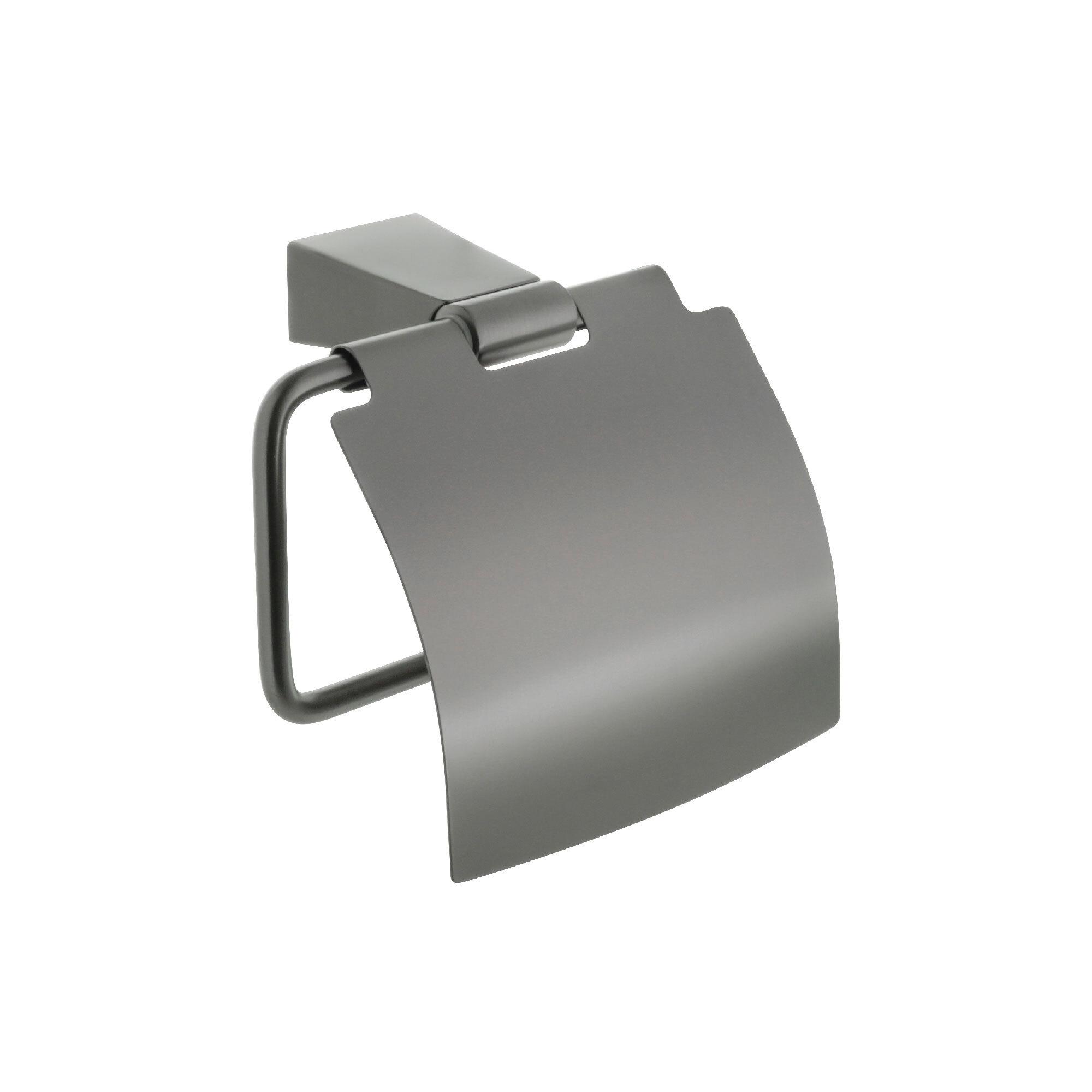 Бумагодержатель с крышкой Fixsen Trend Graphite, FX-98010