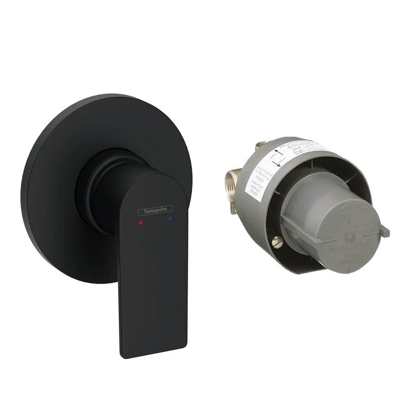 Смеситель для душа со скрытой монтажной частью, черный Hansgrohe Rebris E 72658670