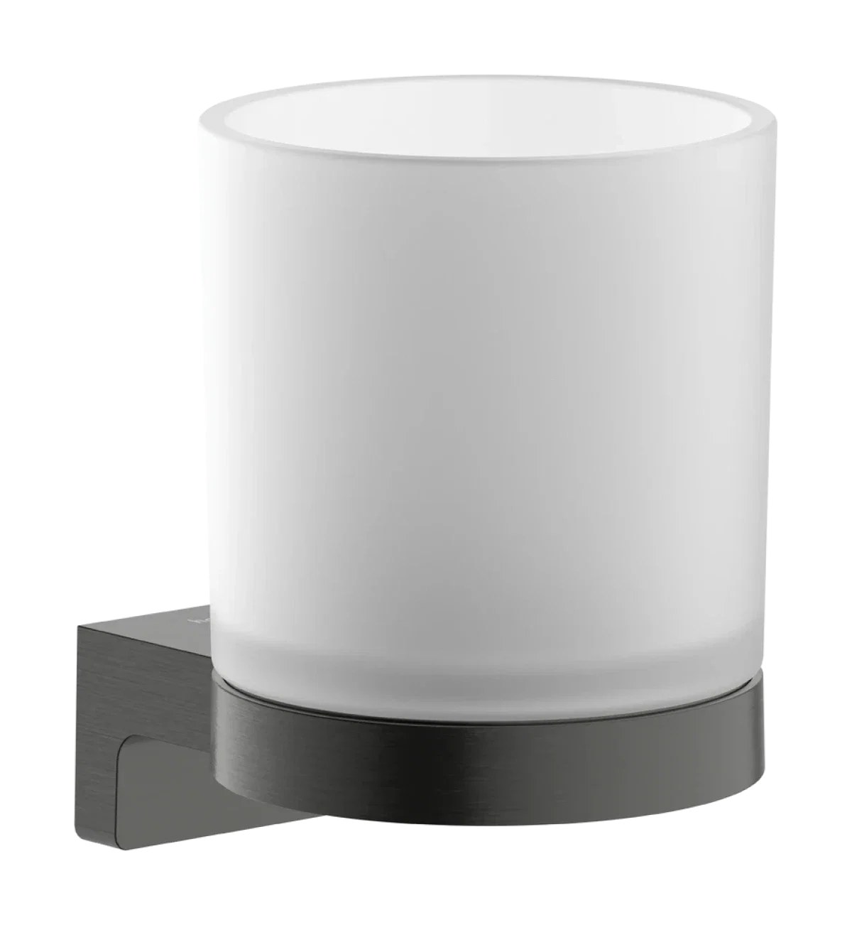 Стакан для зубных щеток с держателем, шлиф.черный хром Hansgrohe AddStoris S 41769340