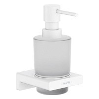 Дозатор жидкого мыла с держателем, белый Hansgrohe AddStoris 41745700