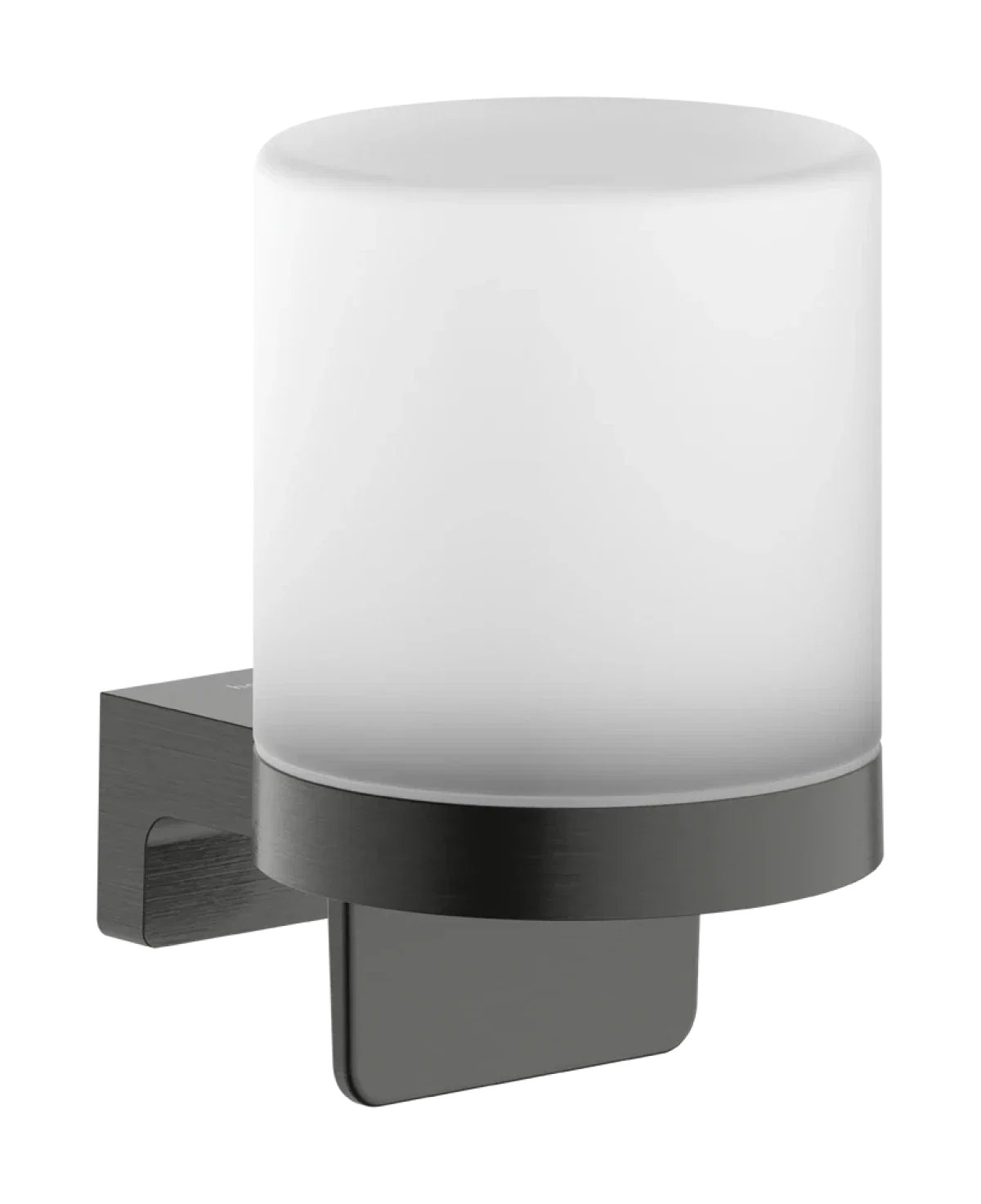 Дозатор жидкого мыла с держателем, шлиф. черный хром Hansgrohe AddStoris S 41765340