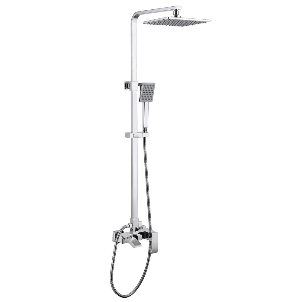 Душевая стойка ABBER Wasserfall AF8616L с изливом, хром