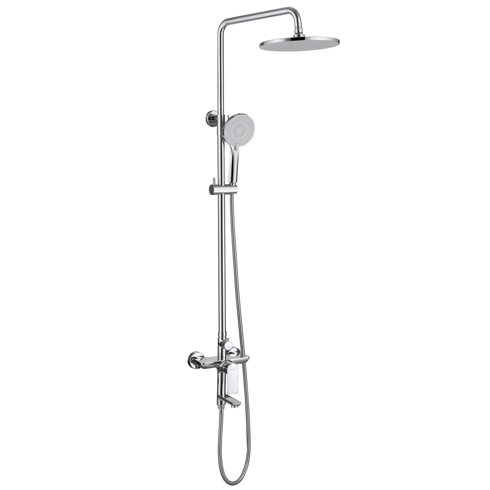 Душевая стойка ABBER Weiss Insel AF8016L с изливом, хром