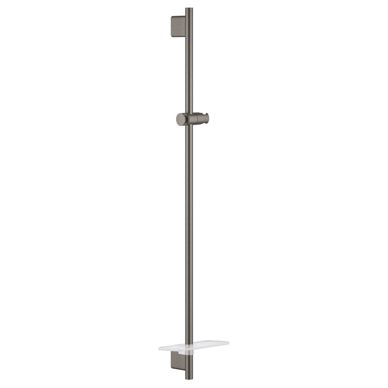 Душевая штанга 900, с полочкой, темный графит матовый Grohe RainShower SmartActive 26603AL0