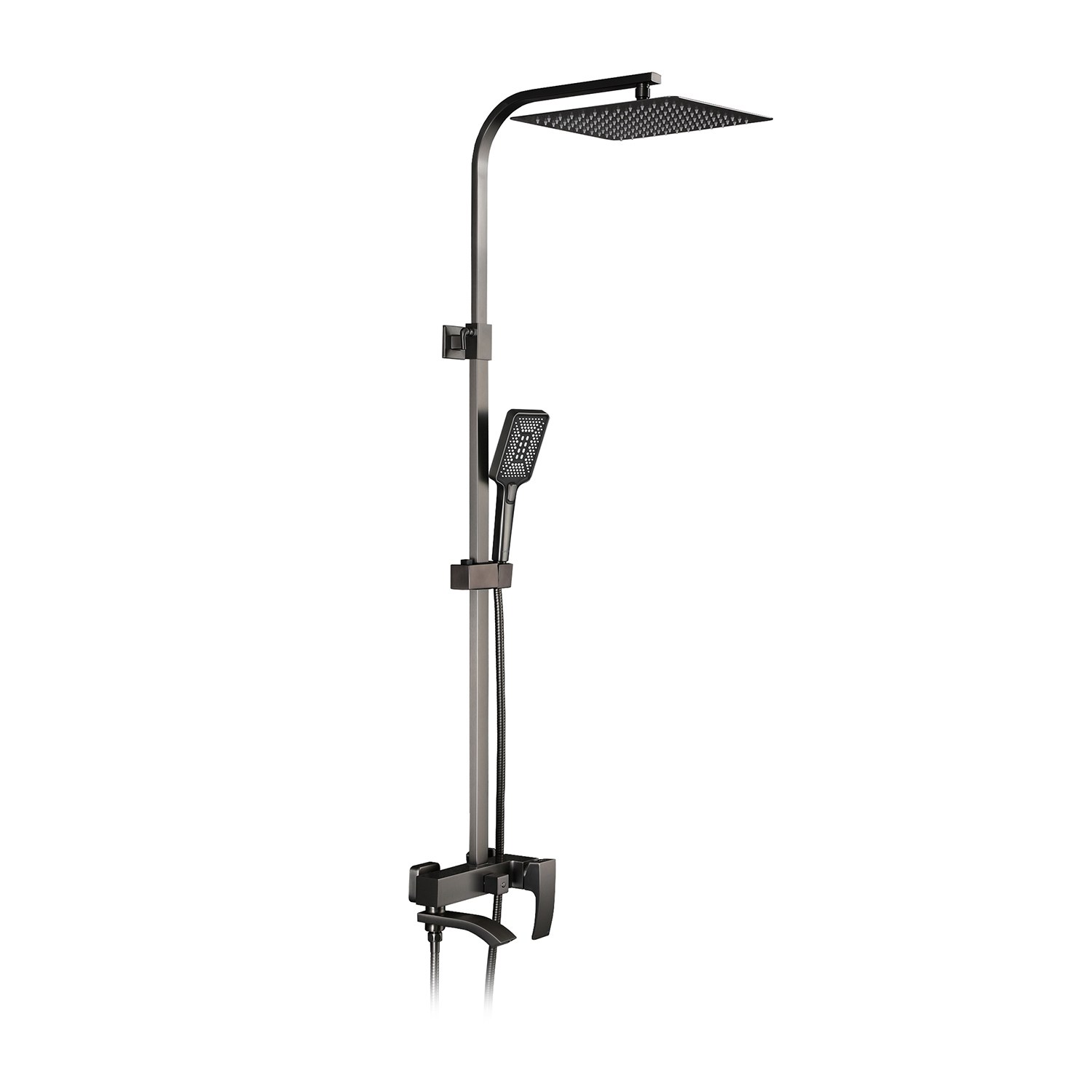 Душевая стойка GAPPO G2407-9 Оружейная Сталь