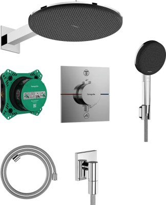 Душевая система с термостатом для душа, встраиваемая, хром Hansgrohe Raindance Alive Q 24630000