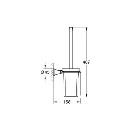 Ёрш для туалета GROHE 40632000 Grandera