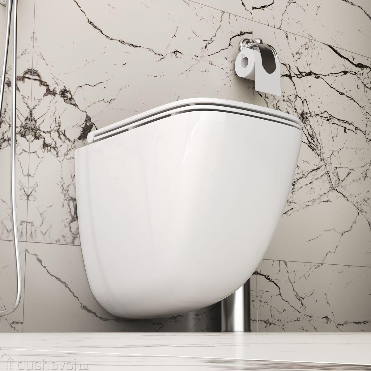 Готовый комплект 3в1 ( Инсталляция Grohe Rapid и подвесной унитаз Grossman) 38772001 / GR-4498SQC Tornado