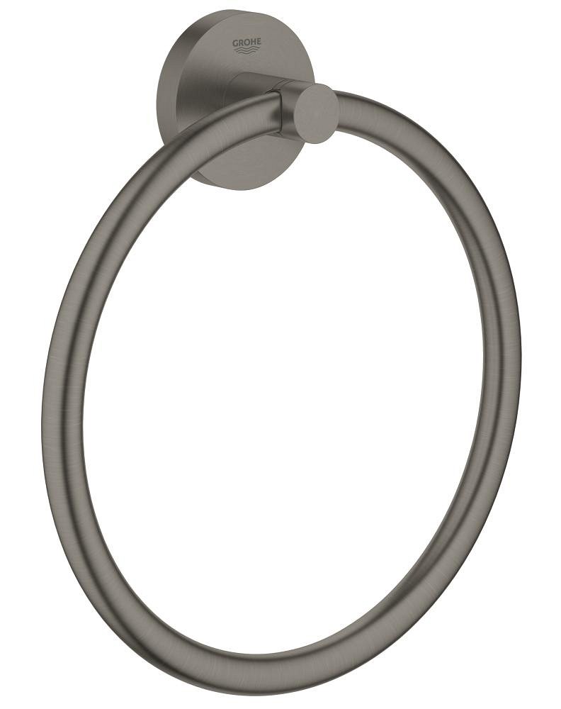 Кольцо для полотенца, тёмный графит матовый Grohe Essentials 40365AL1