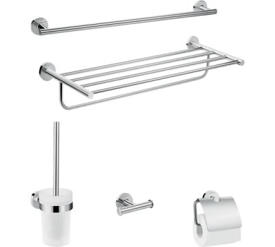 Набор аксессуаров, 5 предметов, хром Hansgrohe Logis Universal 41728000