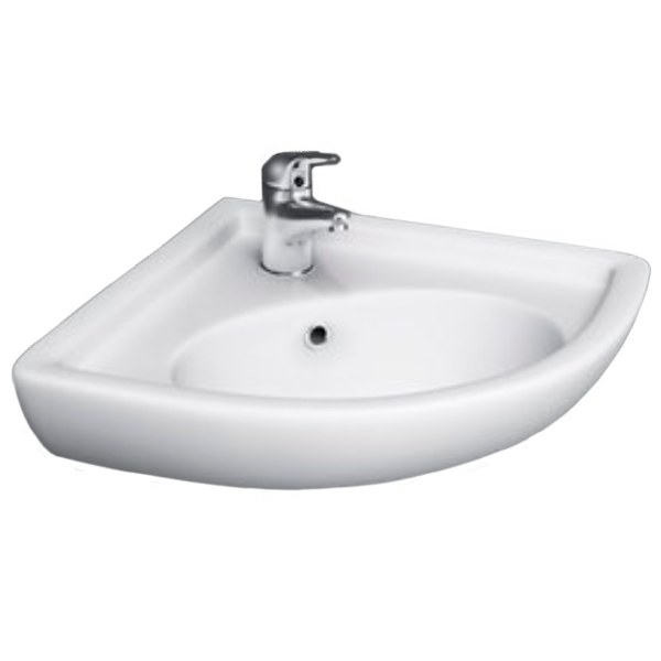 Раковина подвесная 44, угловая, белая Rak Ceramics Compact CO2601AWHA