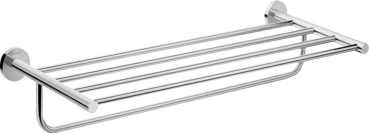 Полка для полотенец 600, с держателем, хром Hansgrohe Logis Universal 41720000