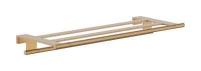 Полка для полотенец 661, с держателем, бронза Hansgrohe AddStoris S 41781140