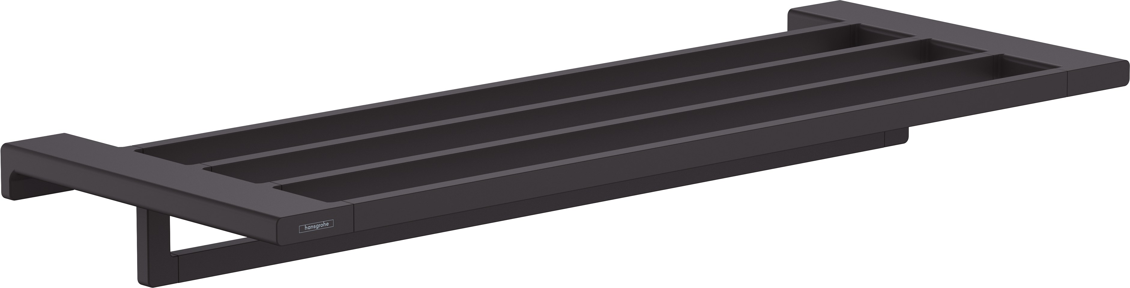 Полка для полотенец 648, с держателем, черная Hansgrohe AddStoris 41751670