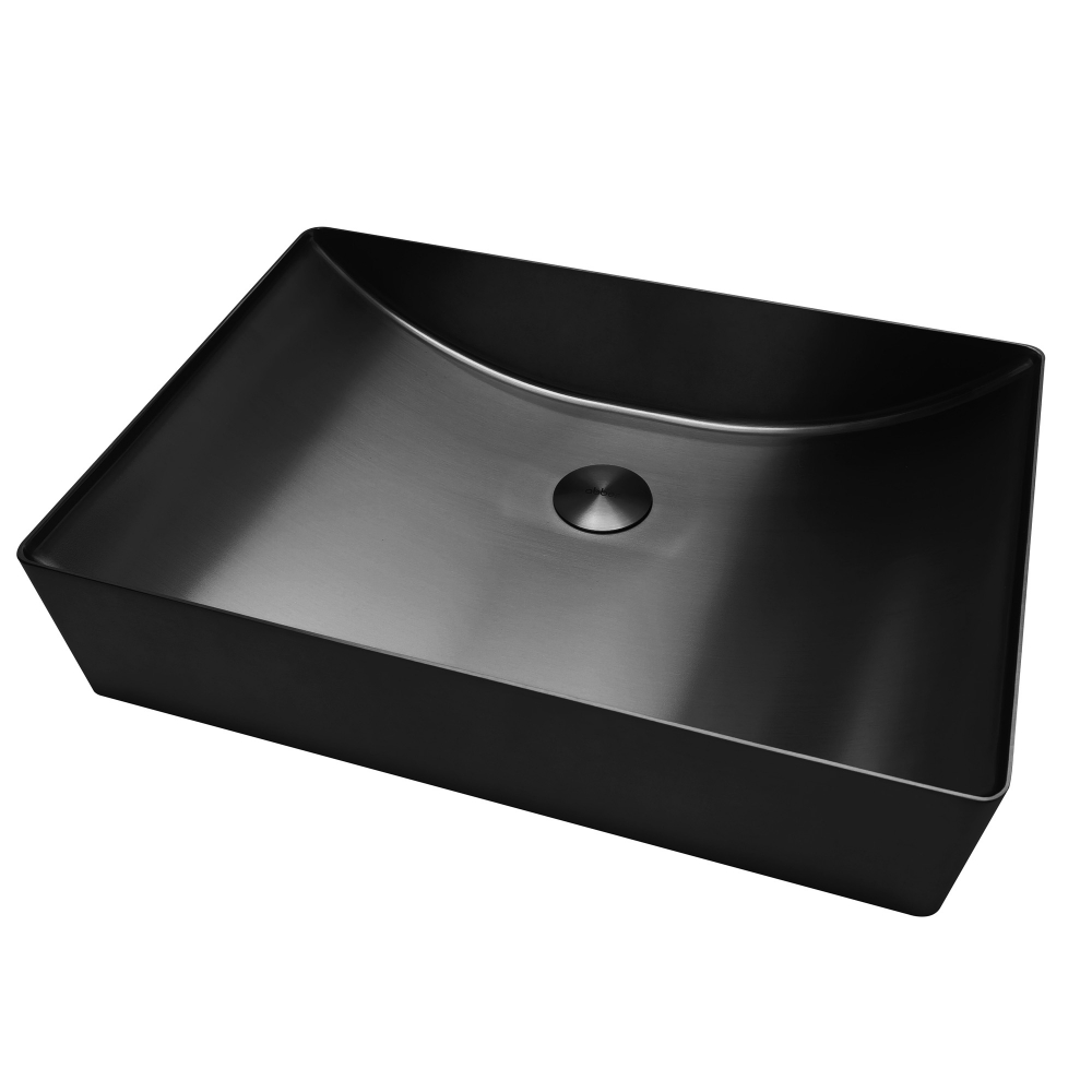 Раковина накладная ABBER Wasser Kreis AF2403MB черная матовая
