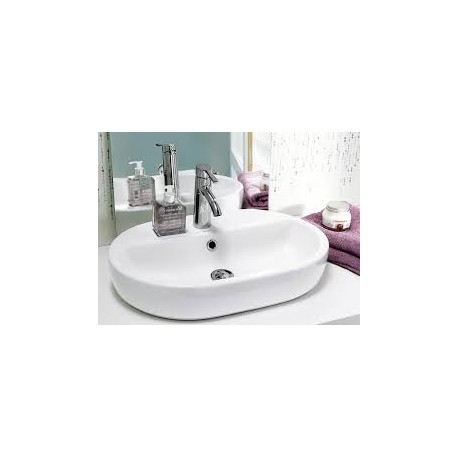 Раковина встраиваемая на столешницу Caspia 60 Oval CERSANIT S-UM-CAS60/1 O-w (Польша)