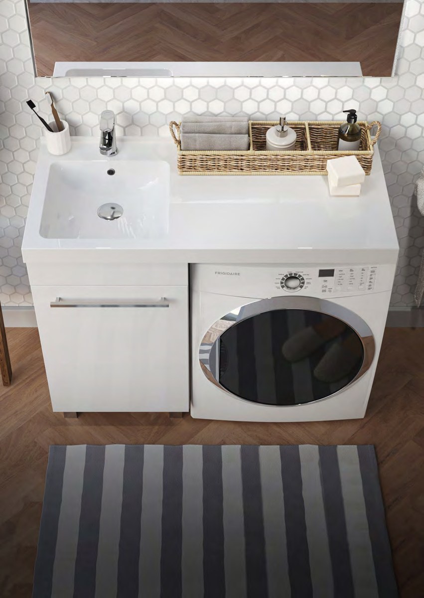 Раковина Wash 110 Polytitan с черн. кронштейнами 1 Марка
