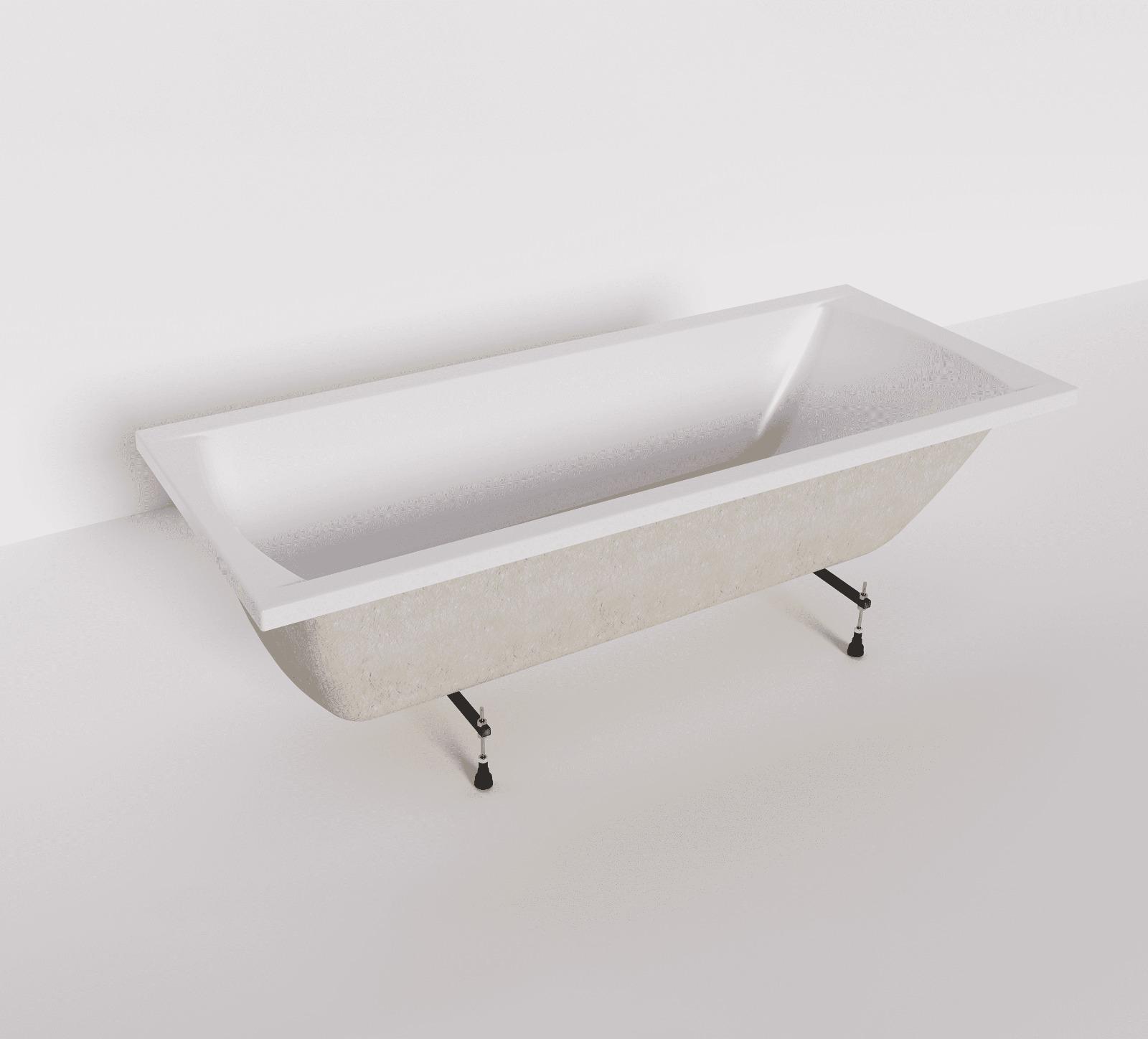 Ванна акриловая в комплекте с ножками Marka One MODERN 170x75 (Россия)