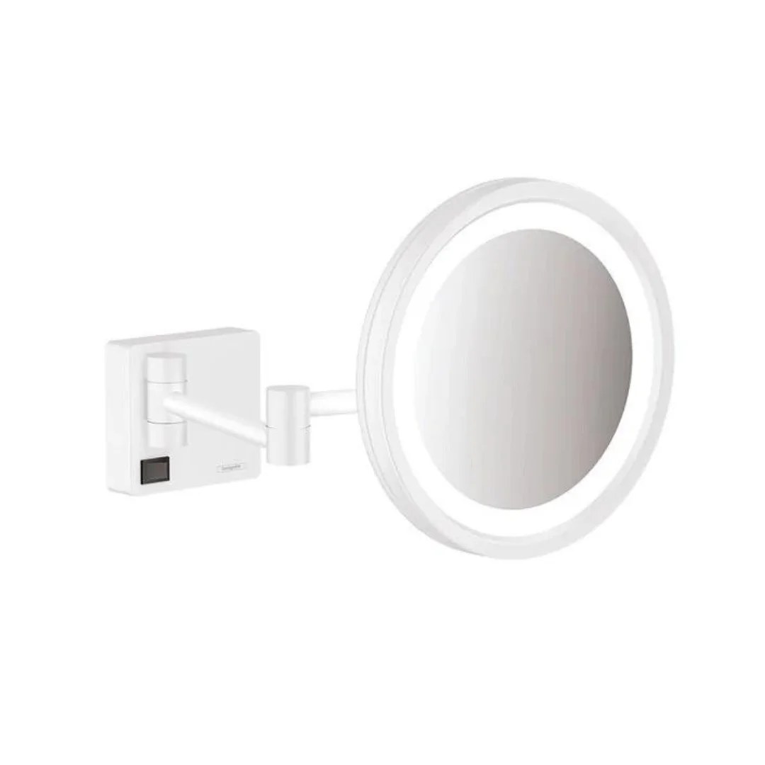 Зеркало косметическое с подсветкой, белый Hansgrohe AddStoris 41790700