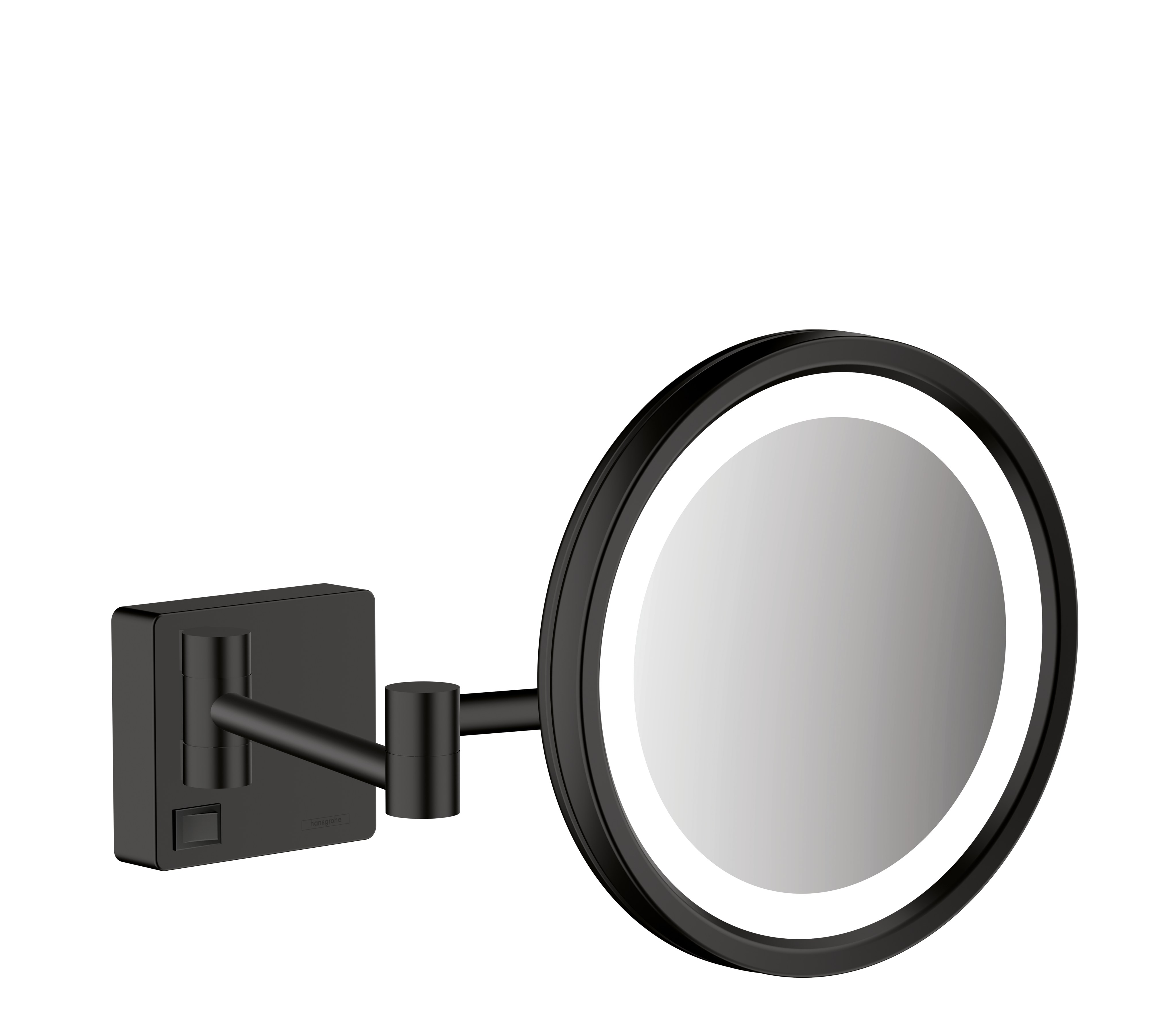 Зеркало косметическое с подсветкой, черный Hansgrohe AddStoris 41790670